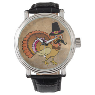 Thanksgivingmustasch Turkiet Armbandsur