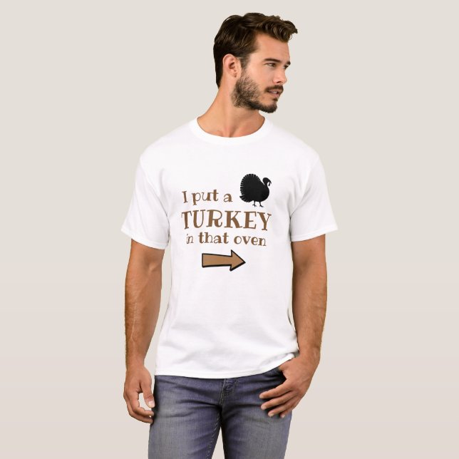 ThanksgivingpappaTshirt T-shirt (Hel framsida)