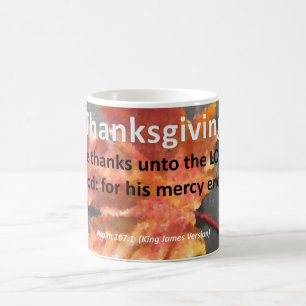 ThanksgivingPsalm 107-1 Kaffemugg