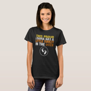 Thanksgivingskjorta för att den gravida mamman sk t shirt