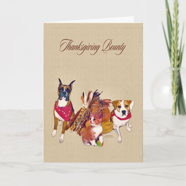 Thanksgivingskottpengar Helgkort (Framsida)