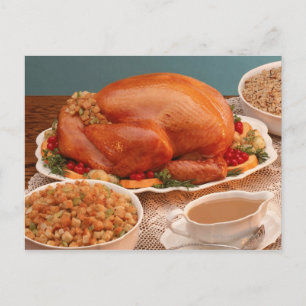 Thanksgivingspridning Helg Vykort