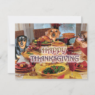 Thanksgivingtaxar Julkort