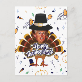 "thanksgivingtrumfkalkon helg vykort