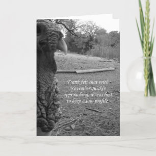 ThanksgivingTurkiet humor Helgkort