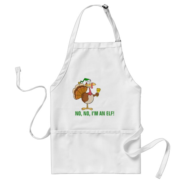 ThanksgivingTurkiet rolig förklädnad för jul Förkläde (Framsidan)