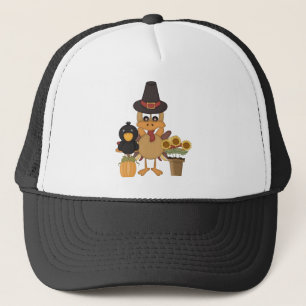 ThanksgivingTurkiet vänner Keps