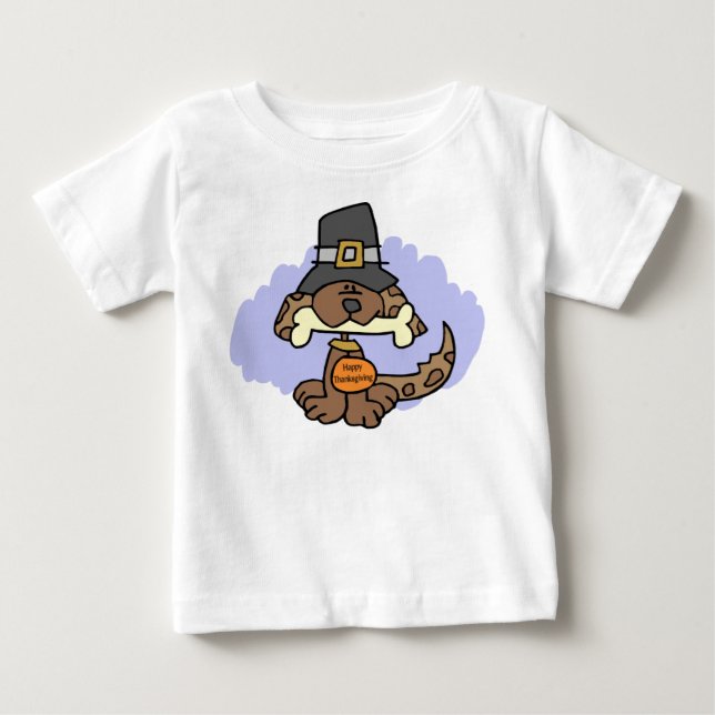 Thanksgivingvalpt-skjorta T-shirt (Framsida)