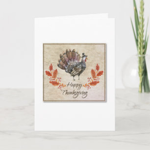 ThanksgivingvattenfärgTurkiet kort
