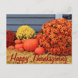 Thanksgivingvykort (med text) helg vykort