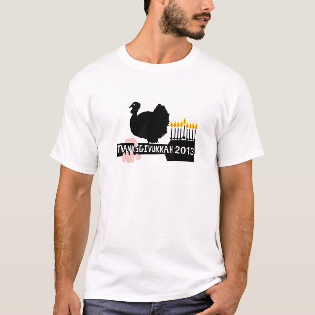 thanksgivukkah 2013 tee shirt (Framsida)