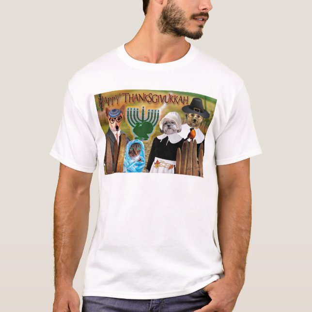 Thanksgivukkah gåvor t shirt (Framsida)