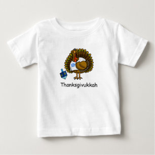 Thanksgivukkah judisk Turkiet babyT-tröja Tee