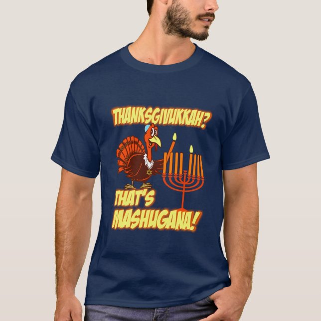 Thanksgivukkah Mashugana T-tröja Tee (Framsida)