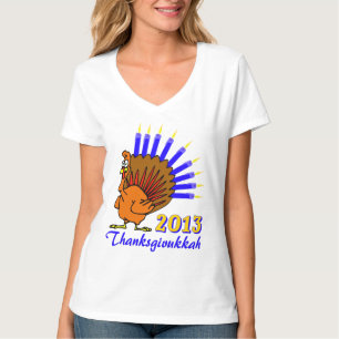 Thanksgivukkah Menurkey T-tröja 2013 Tee