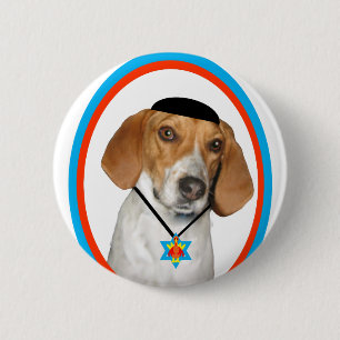 Thanksgivukkah rolig hundhund med Yamaka Knapp