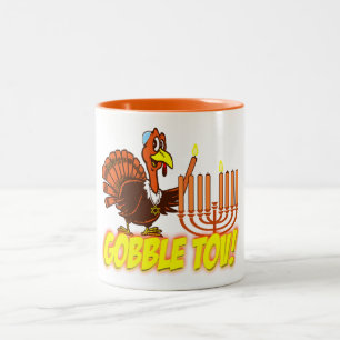 Thanksgivukkah Turkiet kluckandeTov mugg