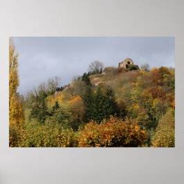 Thann in Autumn, Alsace, Frankrike Poster