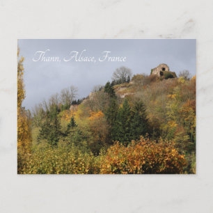 Thann in Autumn, Alsace, Frankrike Vykort