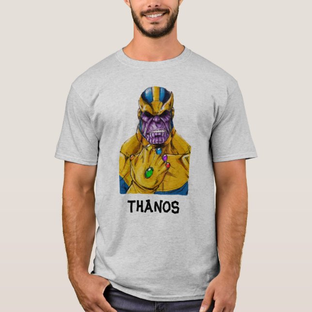 Thanos Manopla T Shirt (Framsida)