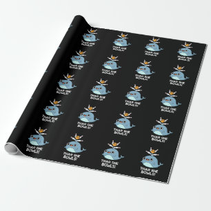 Thar her Bowls Funny Whale Bowling Pun Mörk BG Presentpapper