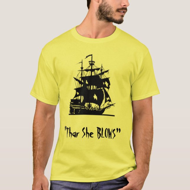 "Thar som hon BLÅSER ", Tee (Framsida)