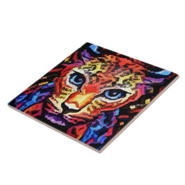 That Colorful Leopard Look Kakelplatta
