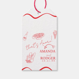 That’s Amore Italian Doodles Wedding Presentetikett