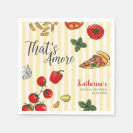 That’s Amore Italian Pizza and Pasta Bridal Shower Pappersservett