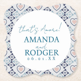 That’s Amore Italian Tiles and Hearts Underlägg Papper