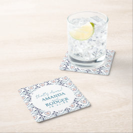 That’s Amore Italian Tiles and Hearts Underlägg Papper Kvadrat