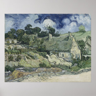 Thatages vid Cordeville Vincent Van Gogh Poster