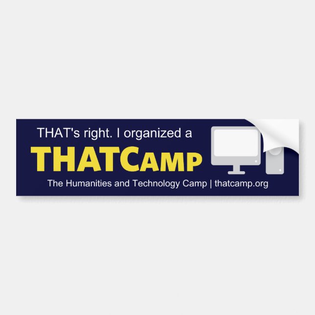 THATCamp organisatörbildekal Bildekal (Framsidan)