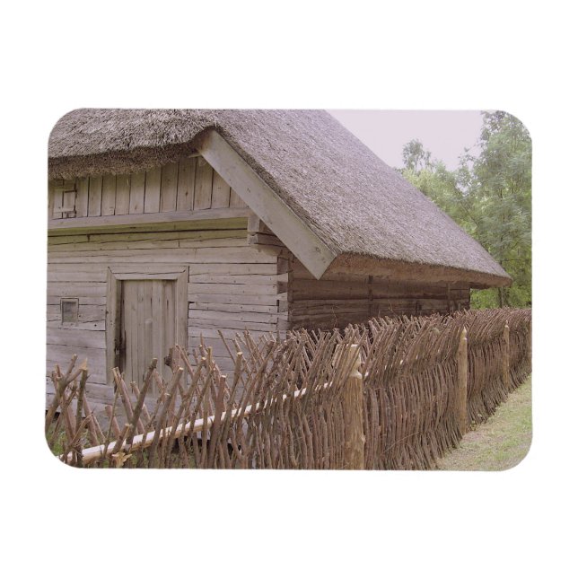 Thatch Tak House, Rumsiskes Museum, LITAUEN - Magnet (Horisontell)