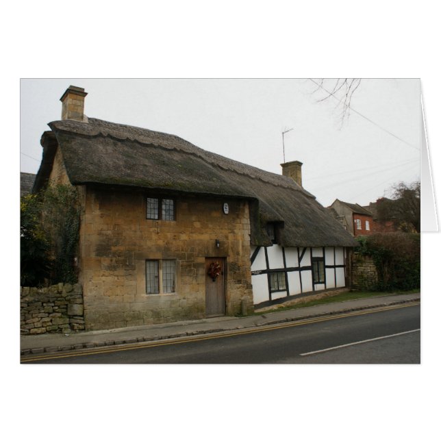 Thatched stuga OBS kort (Framsidan Horizontal)