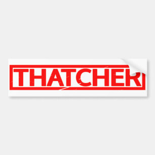 Thatcher Frimärke Bildekal