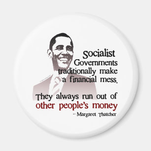 Thatcher socialistiskt citationstecken magnet