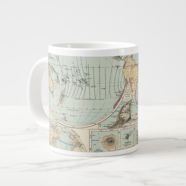 Thatigkeit des Erdinnern Atlas Karta Jumbo Mugg (Framsida vänster)