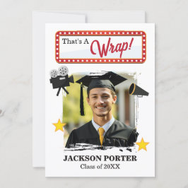 That's A Wrap Movie Inspired Graduation Party Inbjudningar