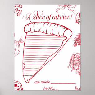 That's Amore Bridal Shower ett stycke råd Poster