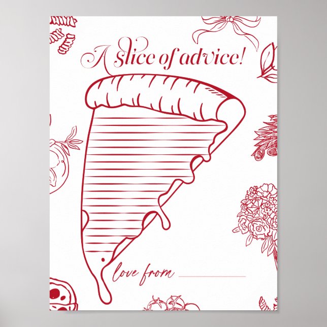 That's Amore Bridal Shower ett stycke råd Poster (Framsidan)