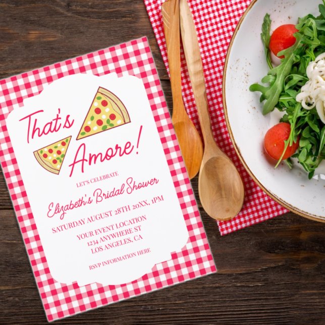 That's Amore Bridal Shower Inbjudningar (Skapare uppladdad)