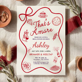 That's Amore Bridal Shower Invitation Inbjudningar