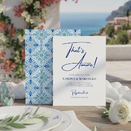 That's Amore Bridal Shower Invite Inbjudningar