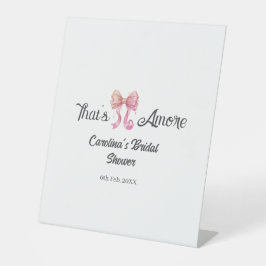 that's amore bridal shower pink retro bow boho nam
