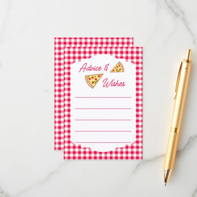 That's Amore Bridal Shower Rådkort (Fram/Back In Situ)