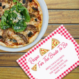 That's Amore Bridal Shower Recipe Tilläggskort