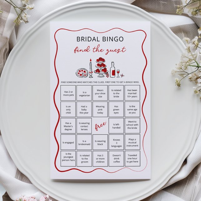 That's Amore Bröllopsbingo hitta gäst leken (Skapare uppladdad)