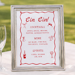That's Amore Bröllopsdusch Cin Cin Bar Poster