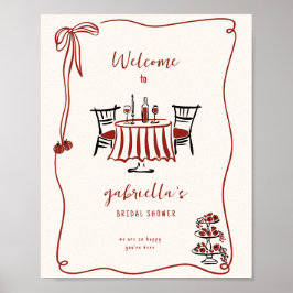 That's Amore Bröllopsdusch Välkomstaffisch  Poster
